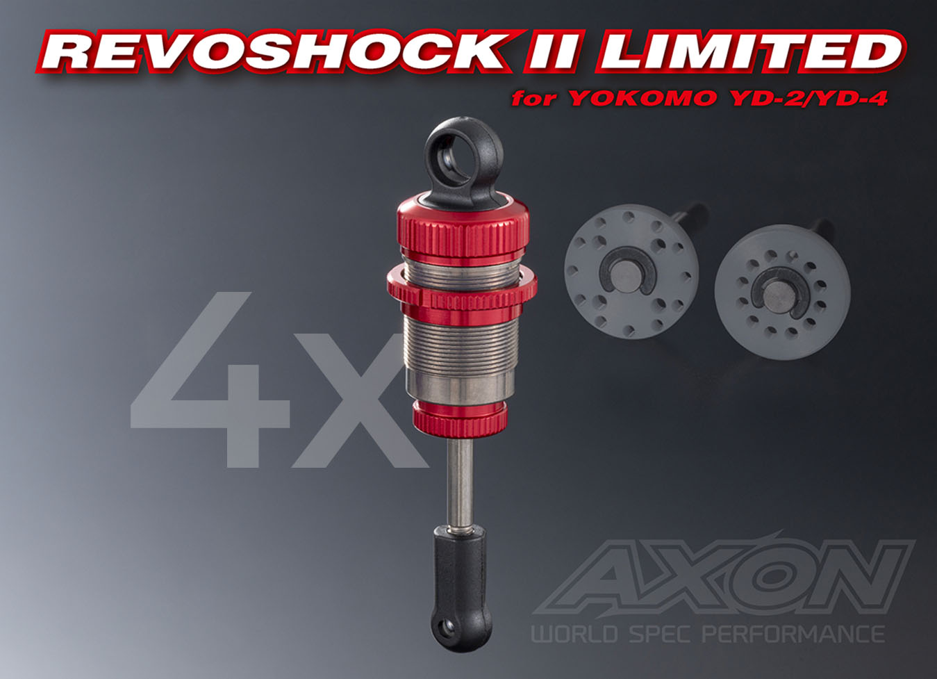 YD2/YD4 YOKOMO for 2 REVOSHOCK YD-2YD-4 YOKOMO II for SHOCK REVO AXON ホビーラジコン RED スーパーラジコン - [DD-YS-002R] ホビーラジコン